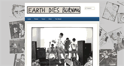 Desktop Screenshot of earthdiesburning.com